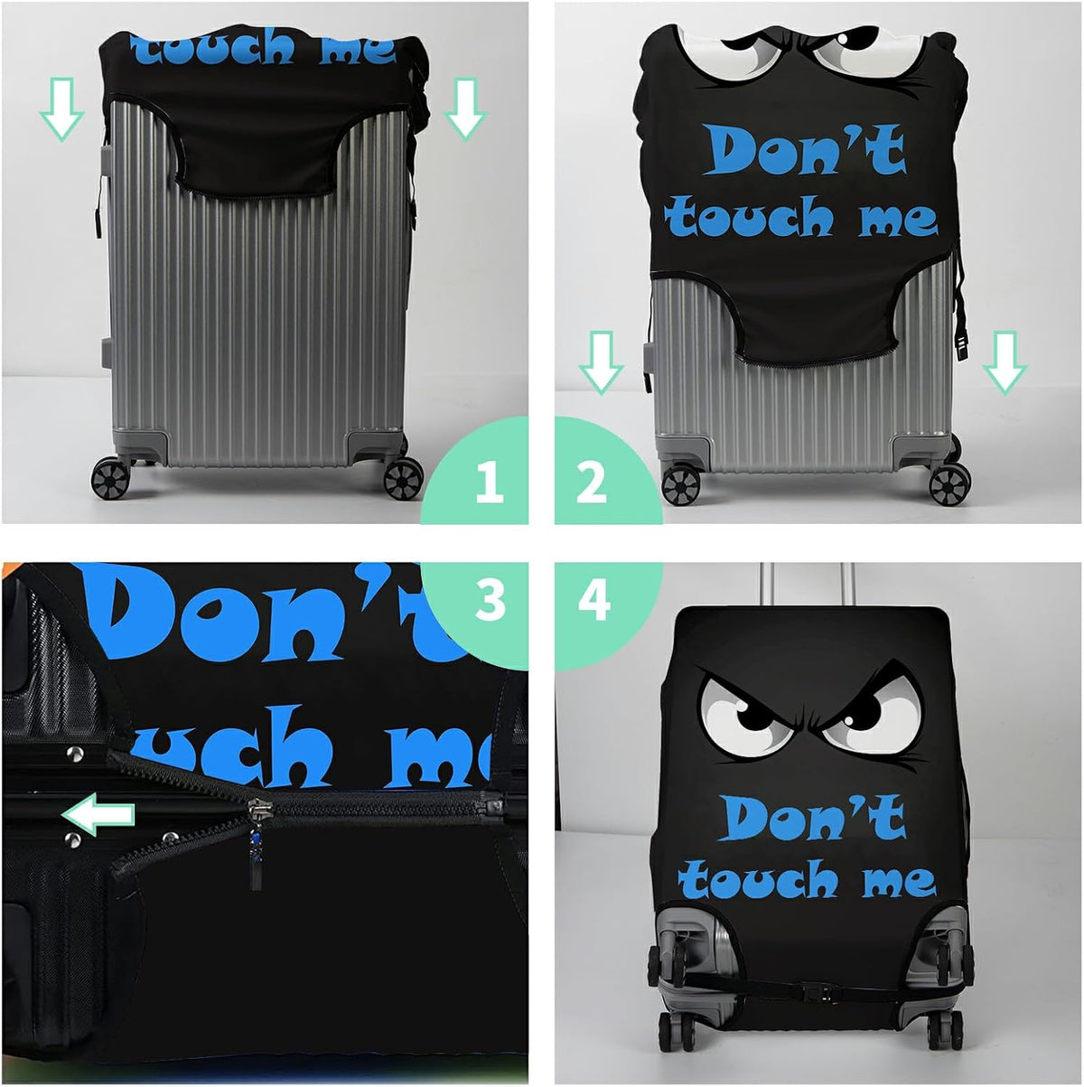 BWEGRHE Funda protectora para equipaje más 1 etiqueta de equipaje,...