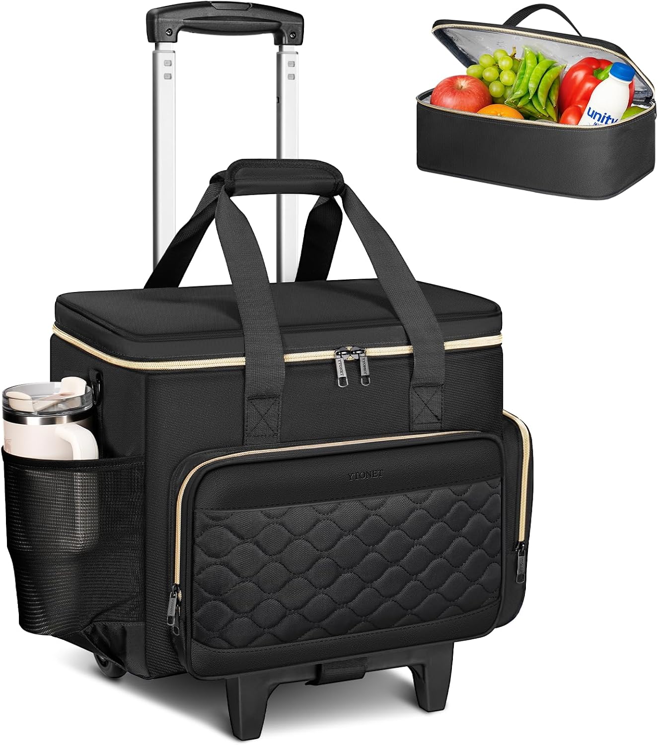 Ytonet - Bolsa con ruedas para profesores de 15.6 pulgadas con bols...