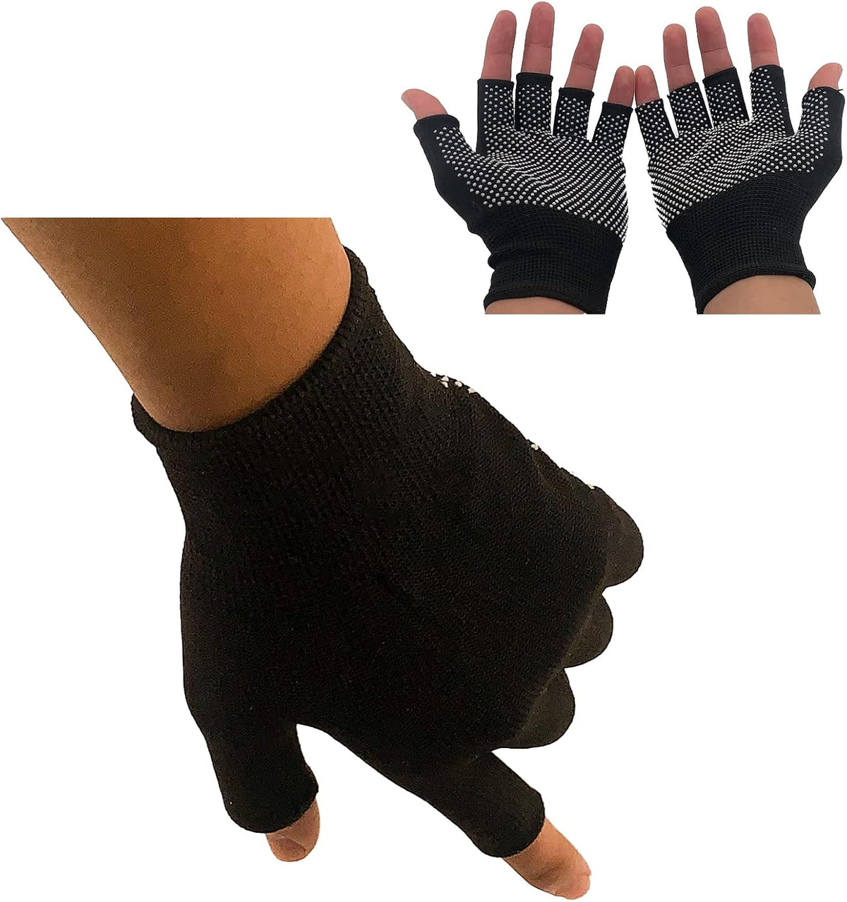 KkaFFe Guantes de trabajo ligeros para hombres y mujeres con medio...