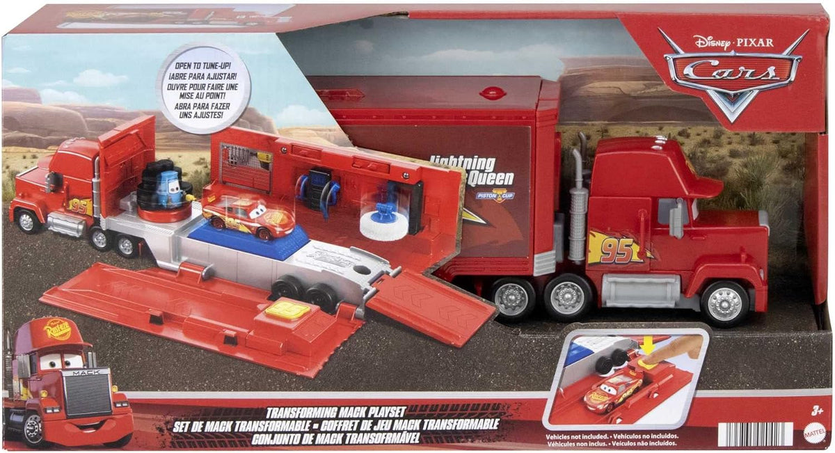 Mattel Disney and Pixar Cars Transforming Mack Playset, camión de j...