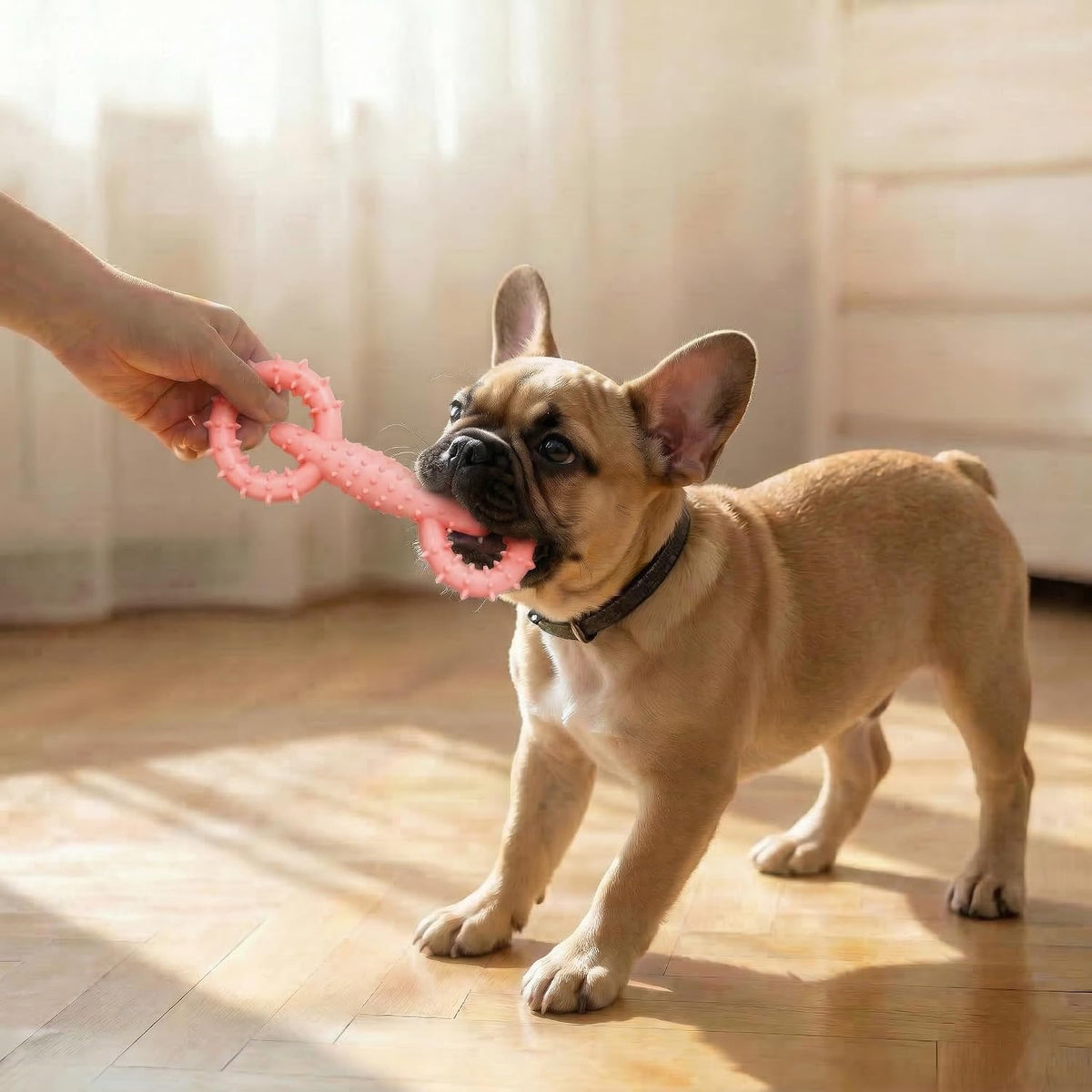 Miventra Paquete de 6 juguetes masticables para cachorros, juego de...