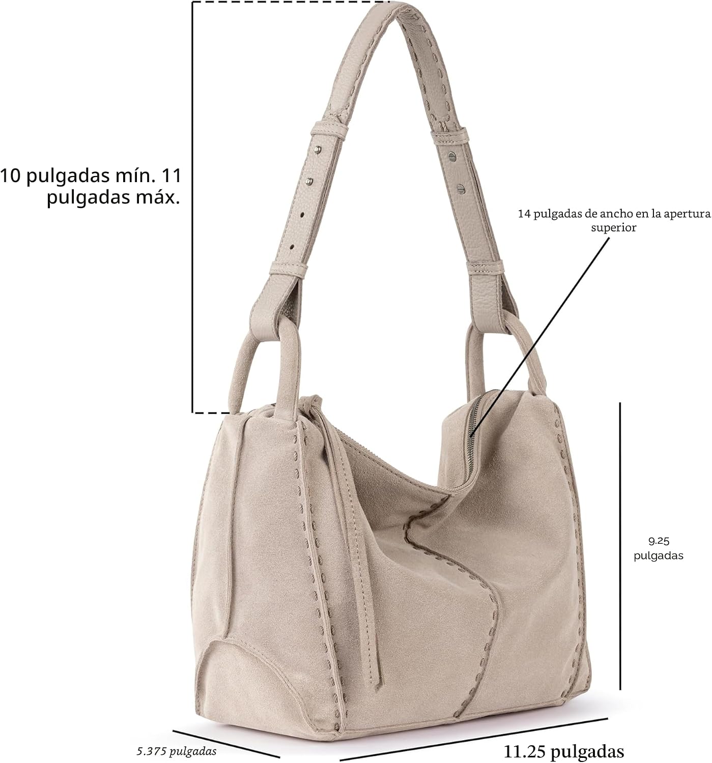 The Sak Los Feliz Bolso Hobo - Bolso grande de cuero de primera cal...