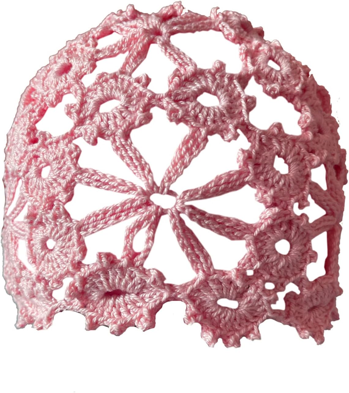 ALLDECOR Gorro de punto hecho a mano con estampado floral para muje...