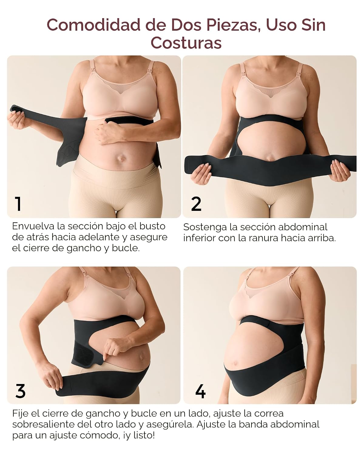 Momcozy Banda para el Vientre del Embarazo, CozySupport Ergonest Ba...