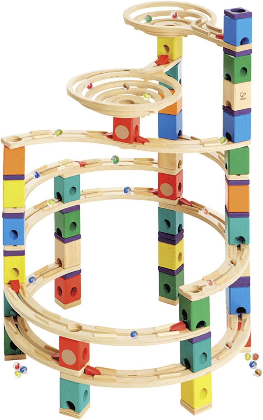 Hape Quadrilla de madera con pista de mármol Vertigo - Construcción...