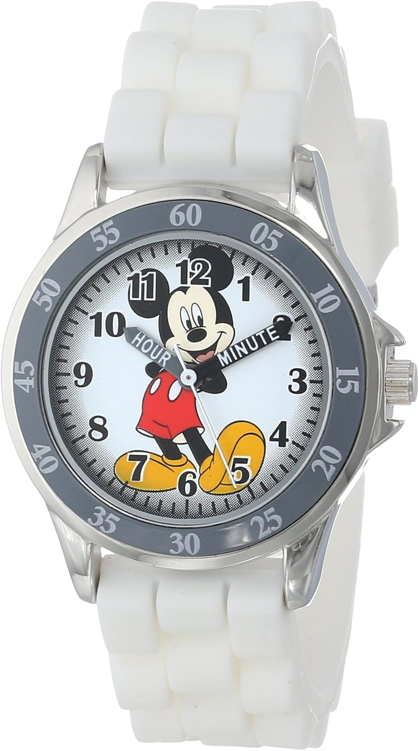 Reloj analógico para niños Mickey Mouse de Accutime, esfera de fáci...