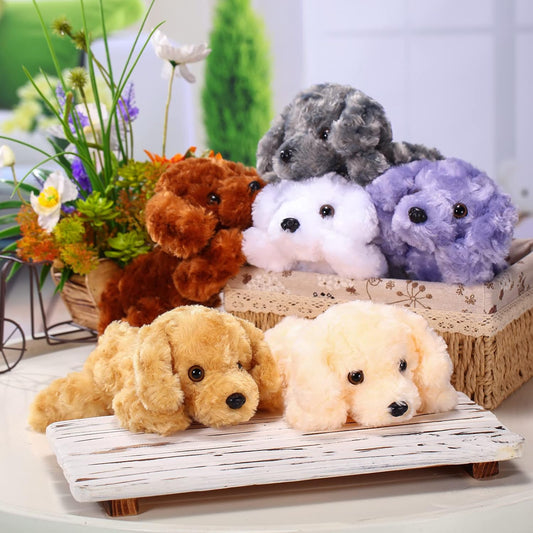 Harrycle 6 piezas de animales de peluche de 8 pulgadas para perros...
