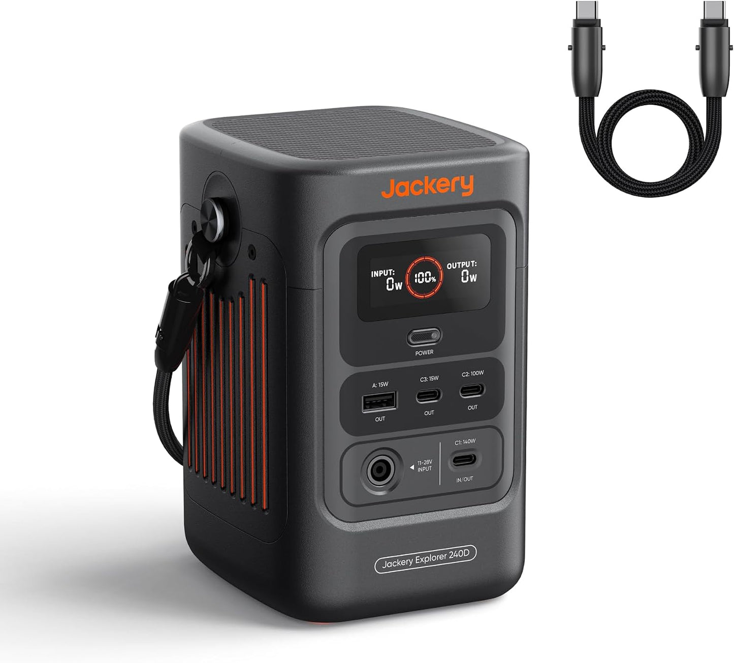 Banco de energía Jackery Explorer 240D, 256 Wh, 200 W CC | Batería...