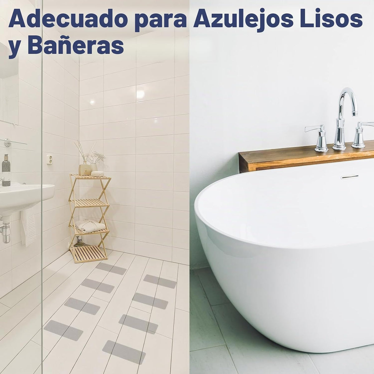 Gecork XXL - Calcomanías antideslizantes para bañera con adhesivo f...