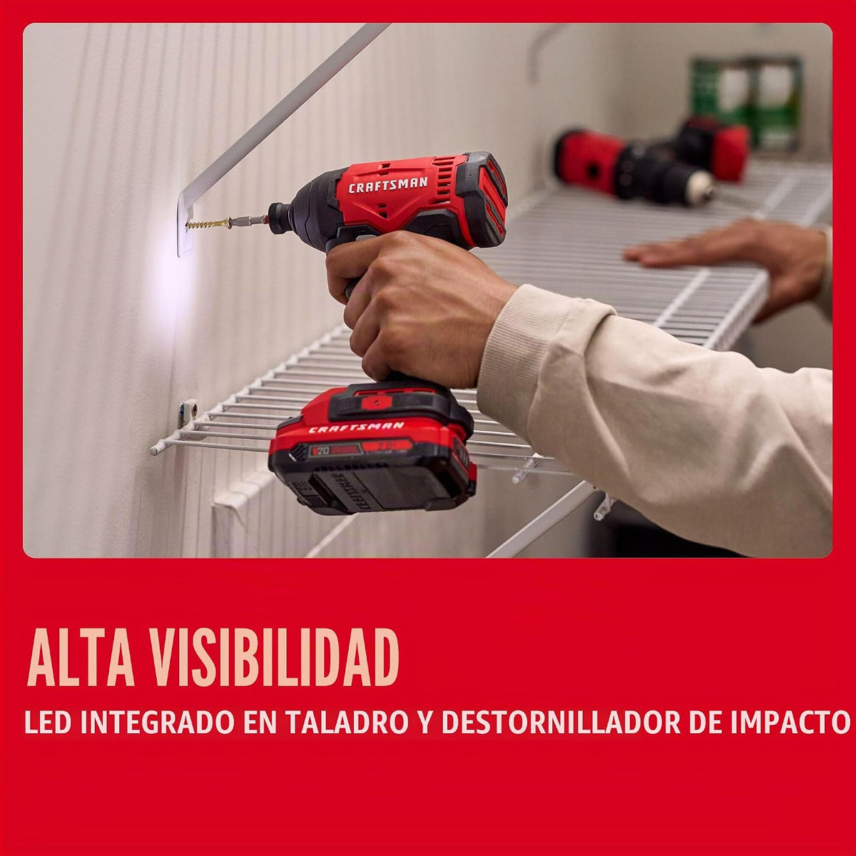 CRAFTSMAN V20 Juego de taladro inalámbrico y destornillador de impa...