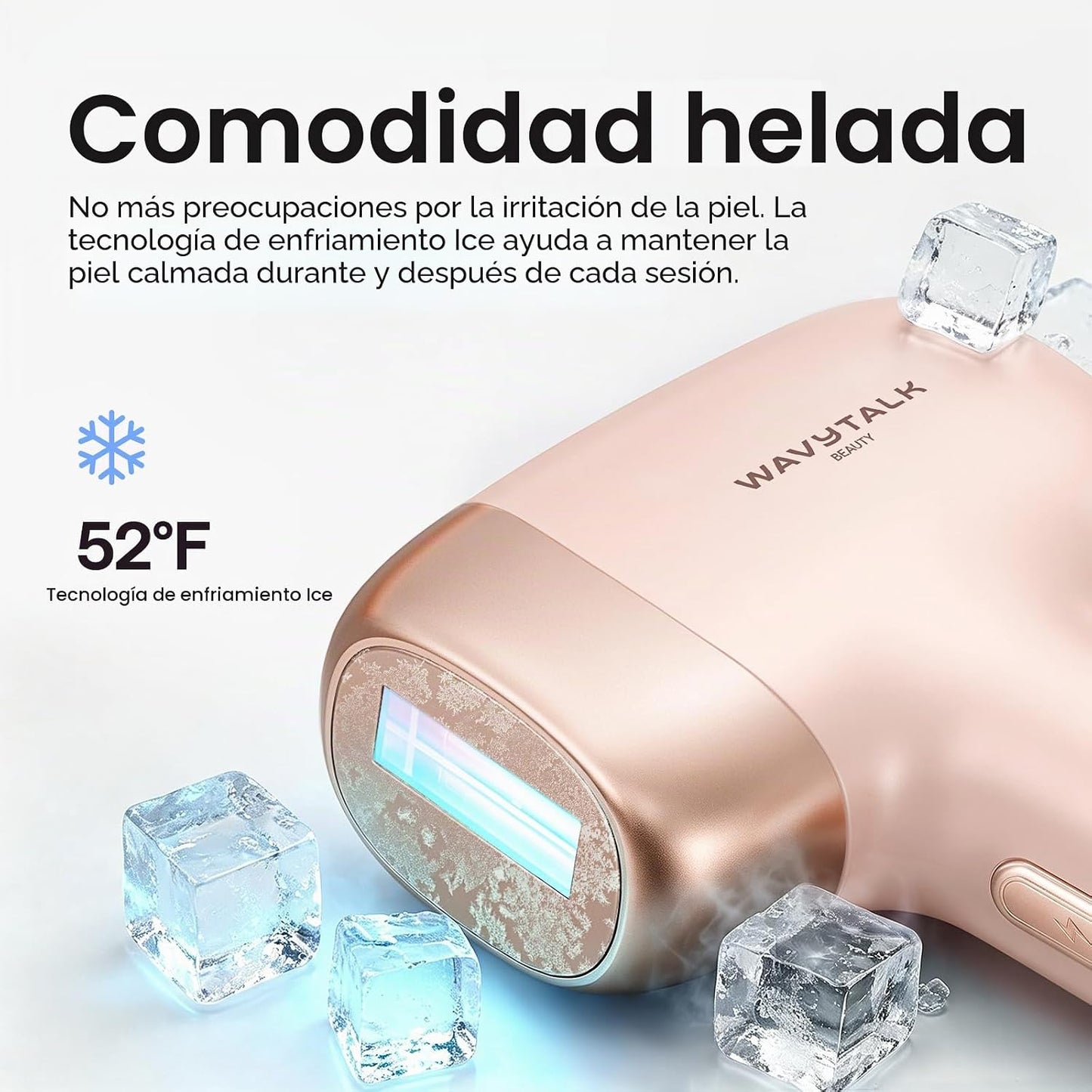 Wavytalk Dispositivo de depilación IPL, Bare It con rodillo de prec...