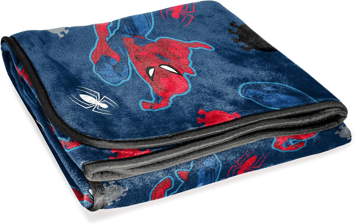 Manta de felpa Marvel Spiderman - Mide 50 x 60 pulgadas - Ropa de c...