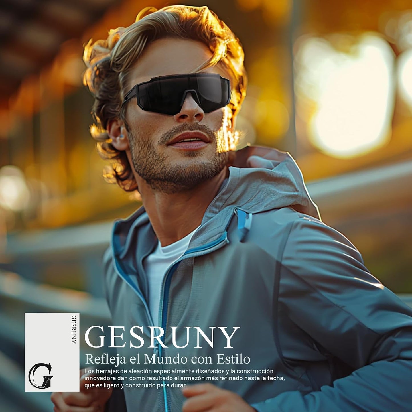gesruny - Gafas de sol polarizadas deportivas para hombres y mujere...