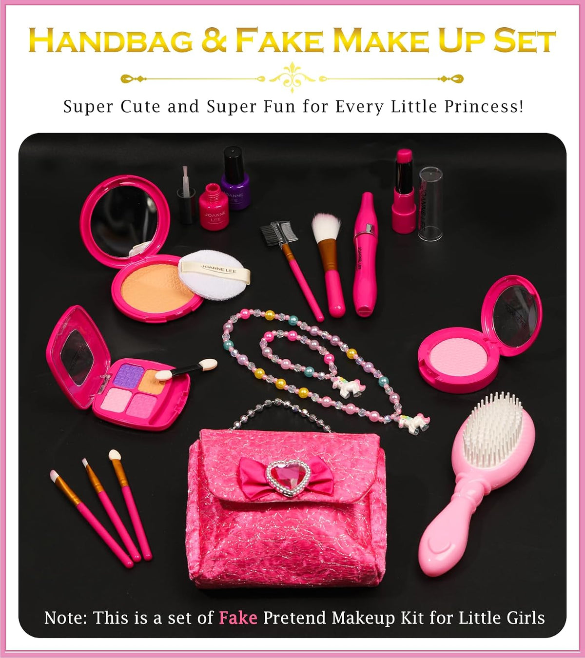 Kit de maquillaje infantil para niñas, zapatos de vestir de princes...