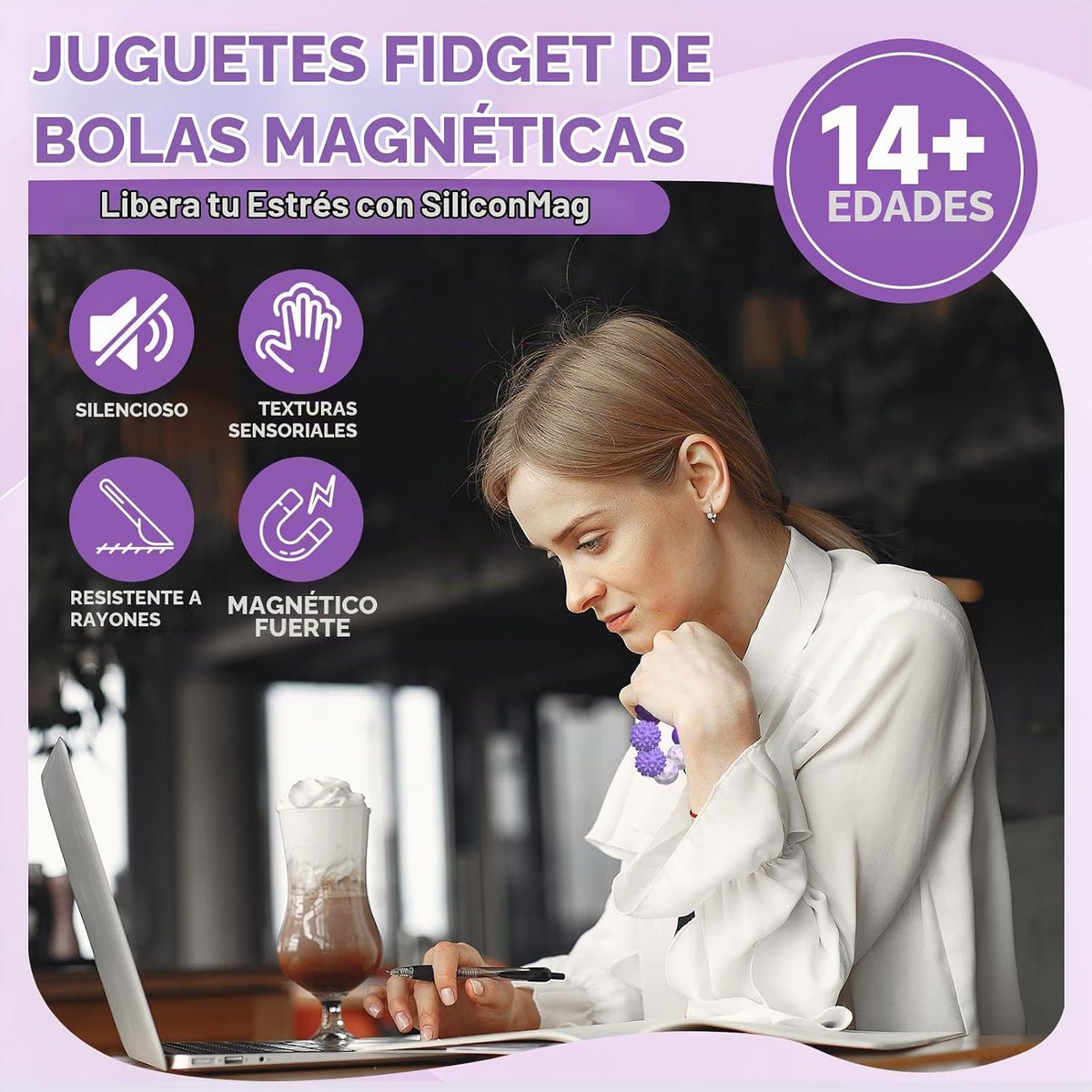 Pelotas magnéticas para adultos y adolescentes, juguetes silencioso...