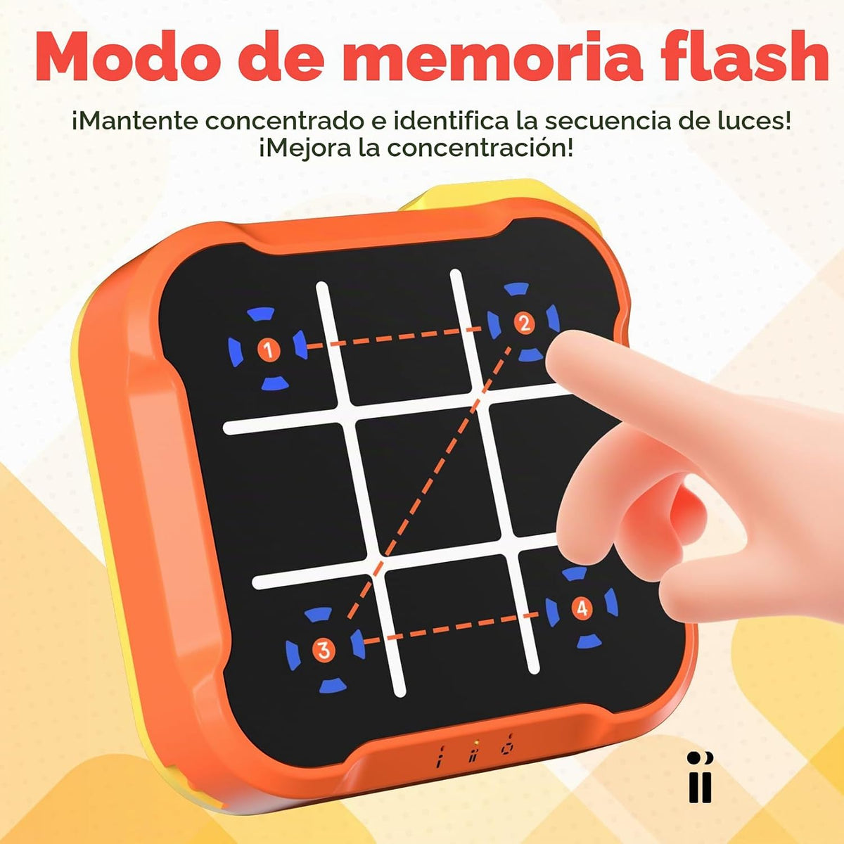 Tic Tac Toe Bolt - Juego de rompecabezas eléctrico de mano, regalo...