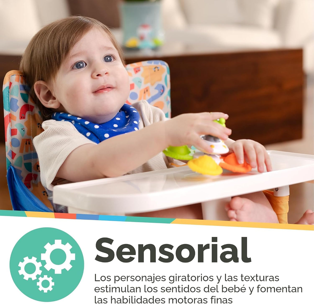 Nuby Juguetes giratorios de succión con estallidos giratorios \u201...