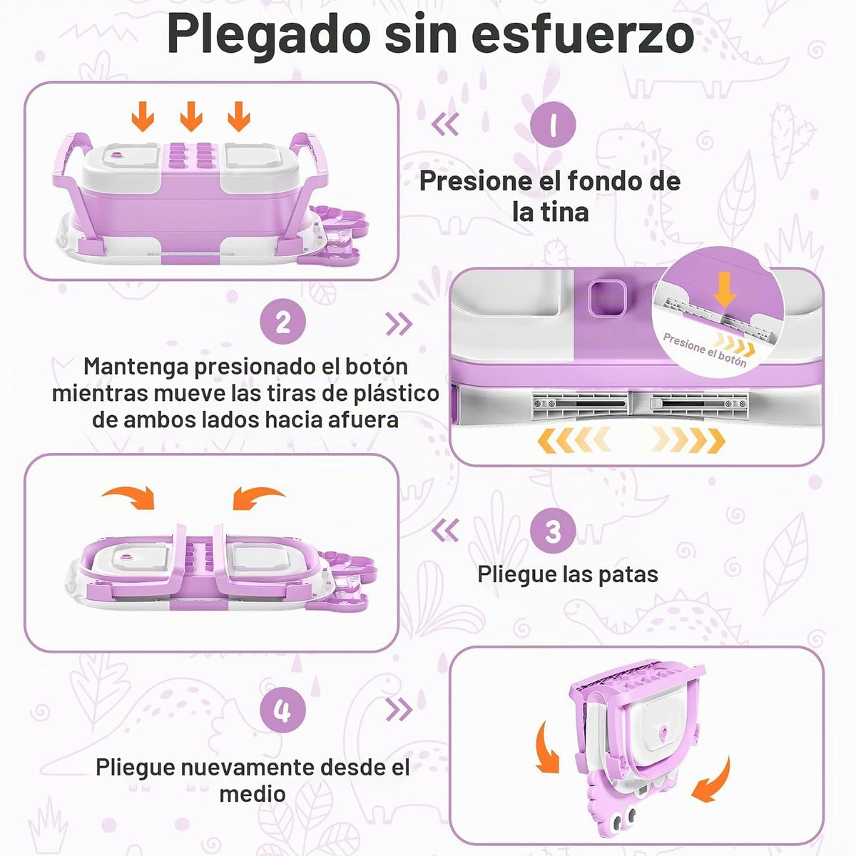 Bañera plegable para bebé recién nacido, bañera plegable para bebé...