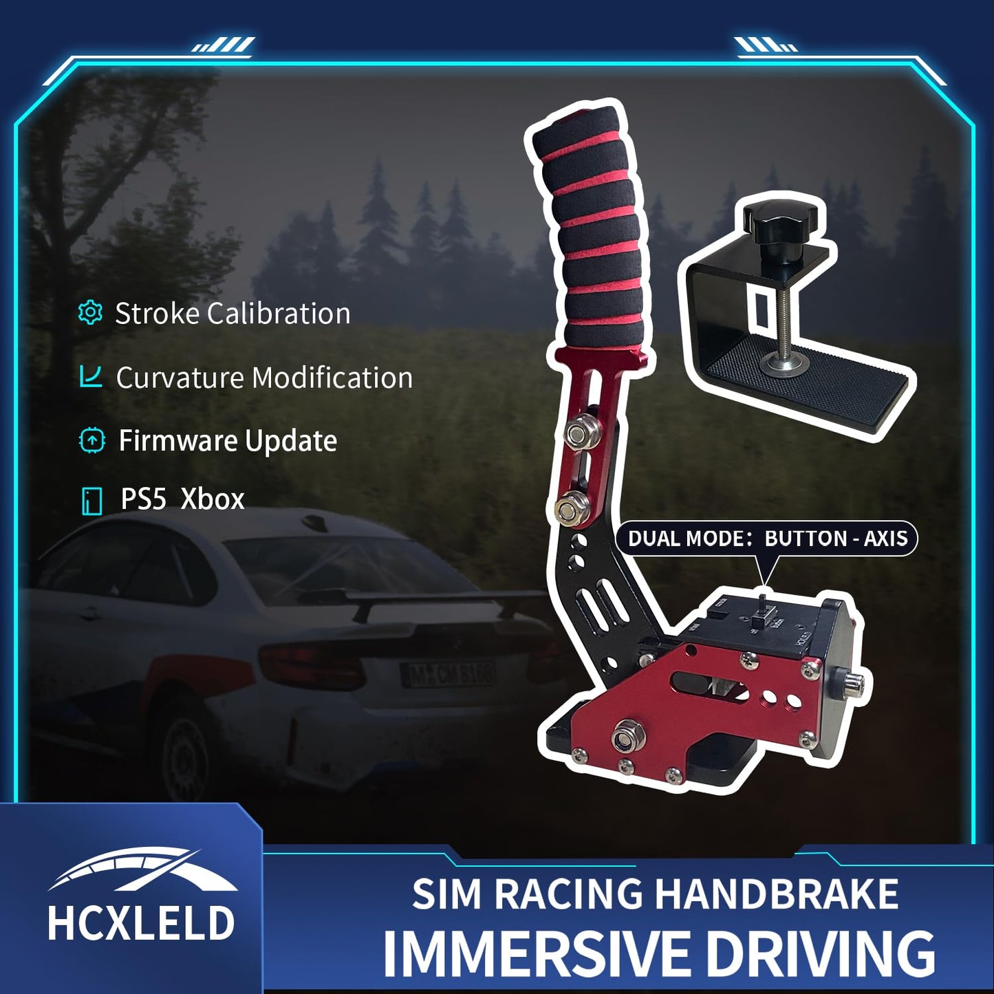 HCXLELD Freno de mano Sim Racing, volante de carreras G29 G923 T300...