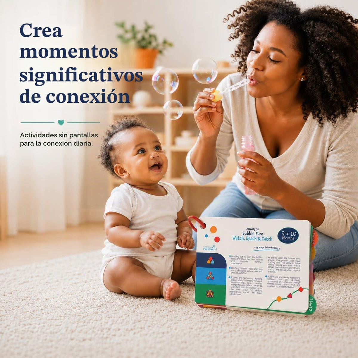 Tarjetas de actividades para bebés de 0 a 12 meses, tarjetas de act...