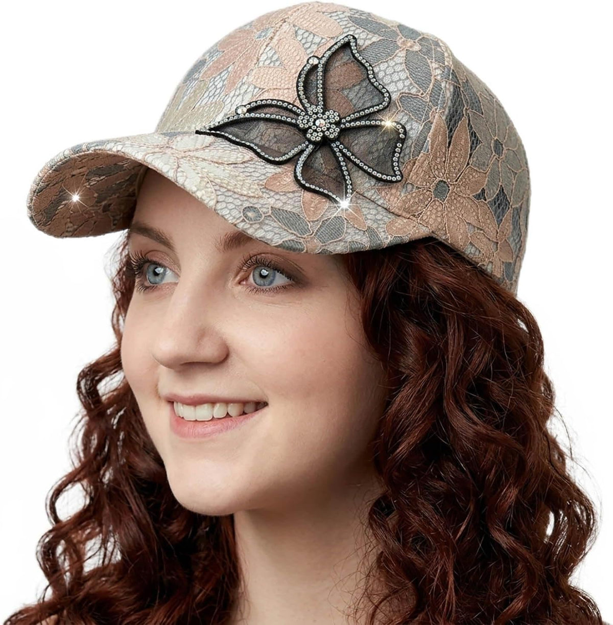 Bling Bling - Gorra de béisbol con diseño de mariposa para mujer, d...