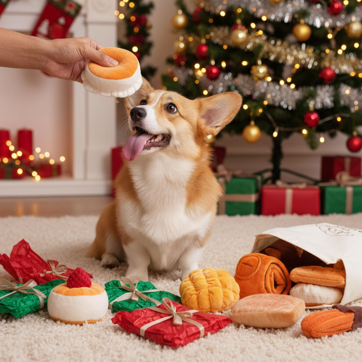 Nocciola 10 piezas de juguetes para perros con sonido - Juguetes pa...