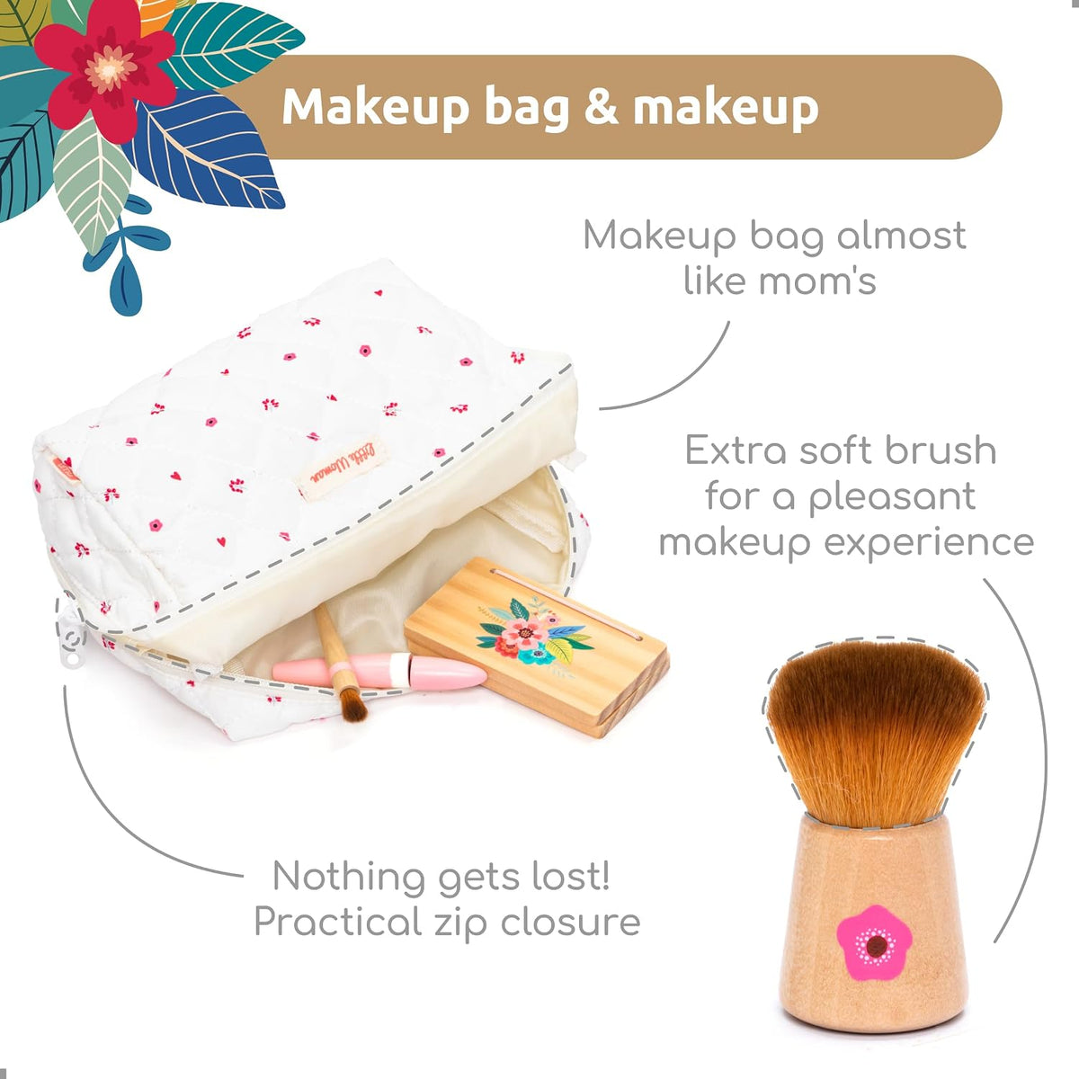 UMU® Kit de maquillaje de juguete de madera para niños pequeños \u2...