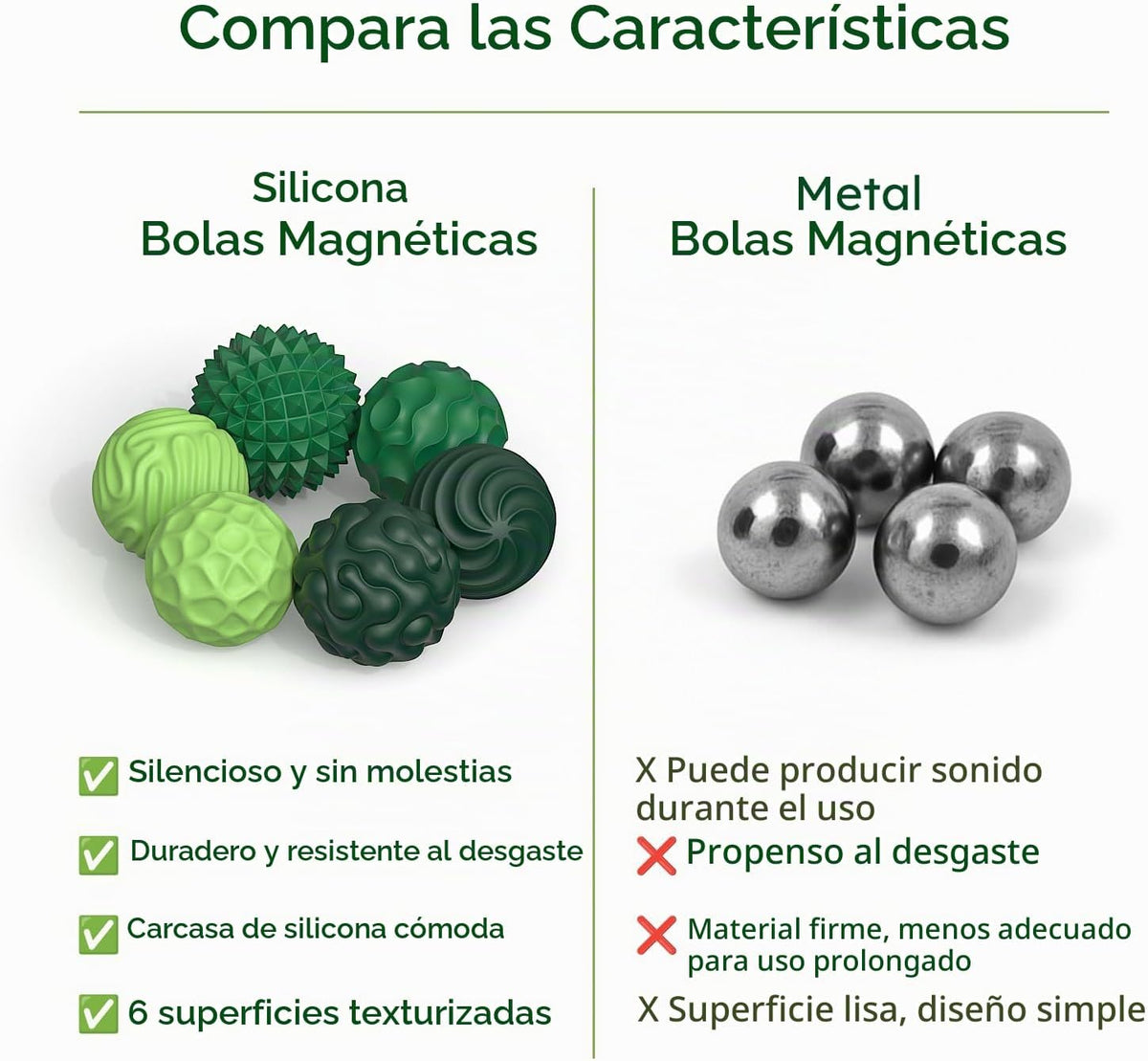 FNASKLEI Juguetes sensoriales para adultos con bolas magnéticas \u2...