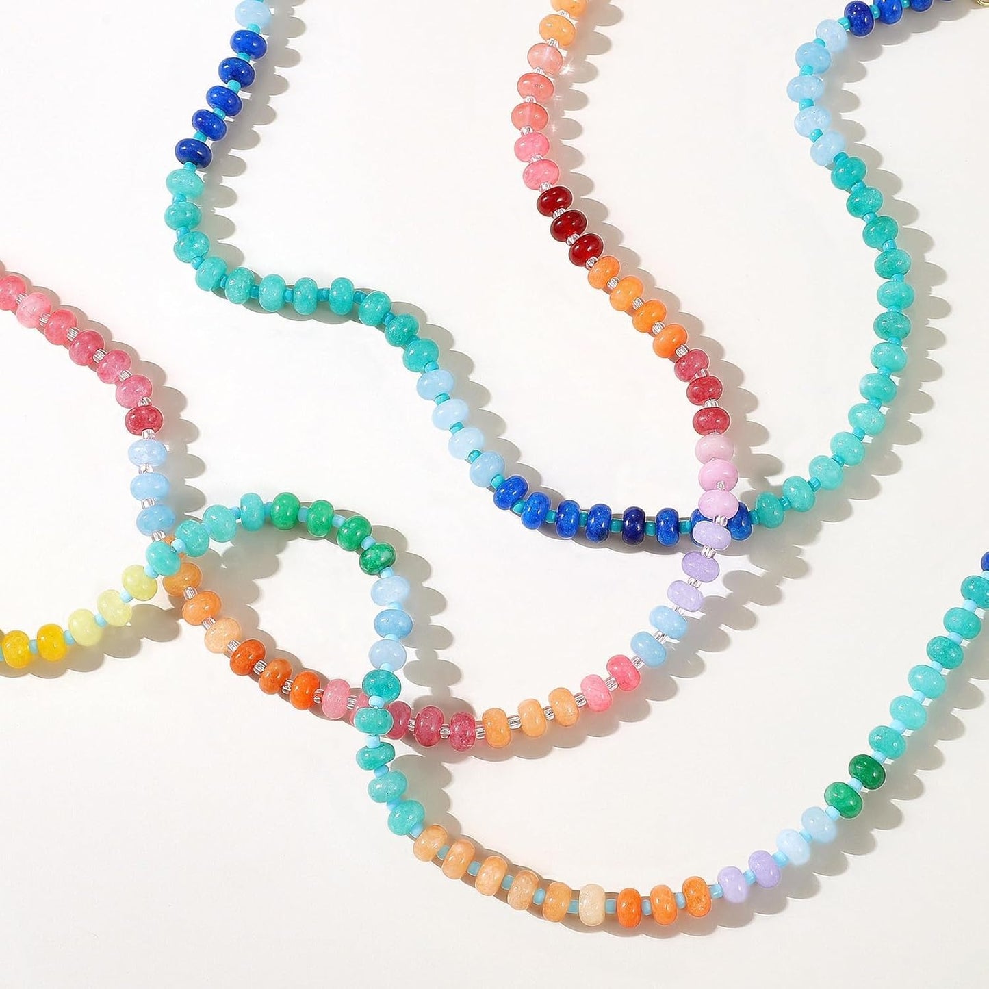 KELORIS PATH Collares de piedras preciosas con cuentas para mujer,...
