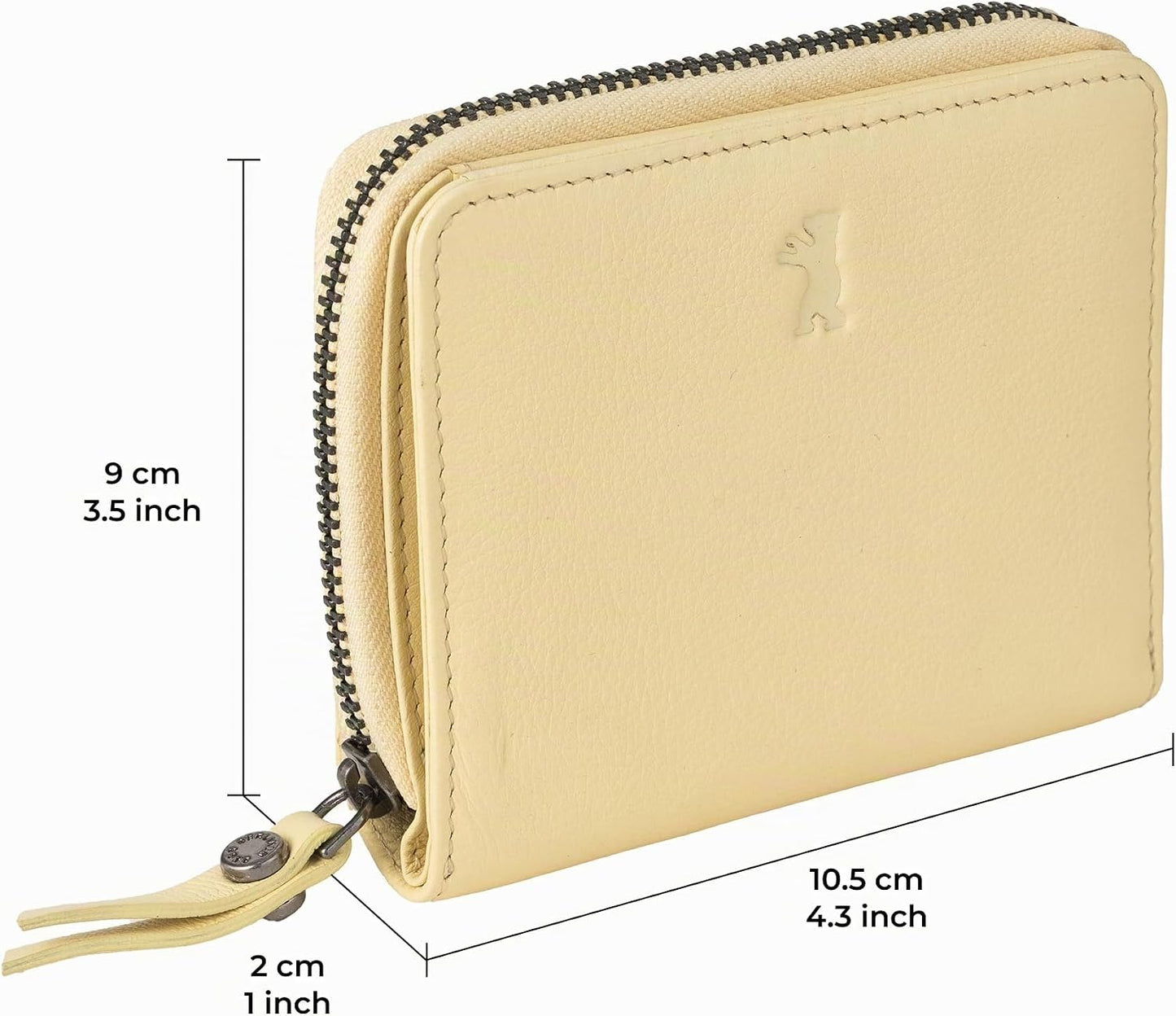 BERLINER BAGS Cartera pequeña de cuero genuino Sara, caja de regalo...