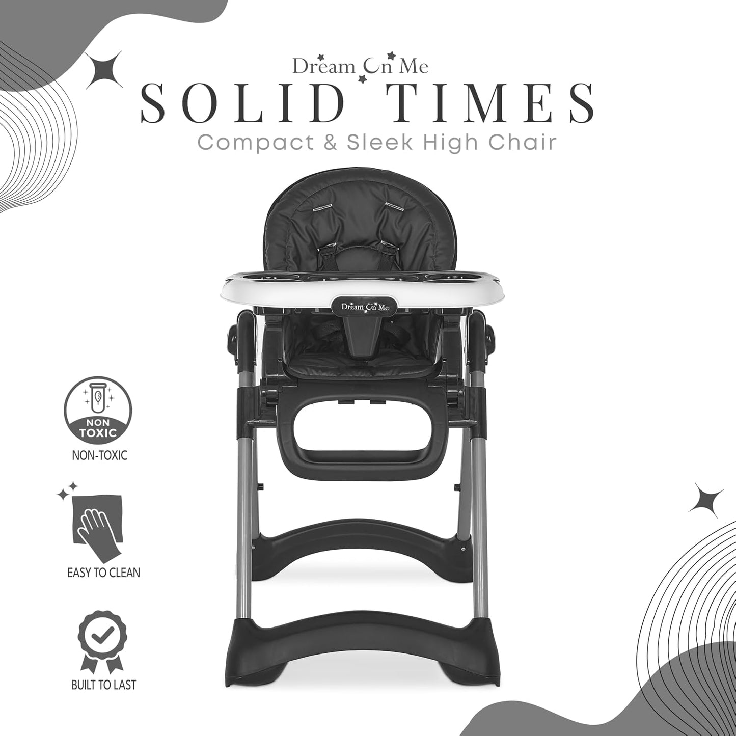 Dream On Me Solid Times - Silla alta para bebés y niños pequeños en...