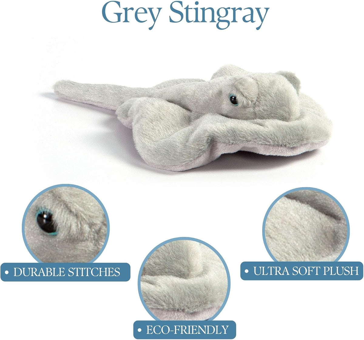 The Petting Zoo Stingray - Peluche de animal de peluche, Scoopz, re...