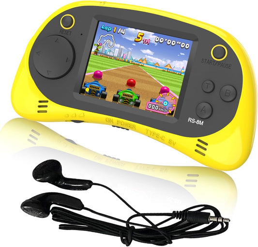 EASEGMER Juegos electrónicos portátiles de 16 bits para niños con 2...