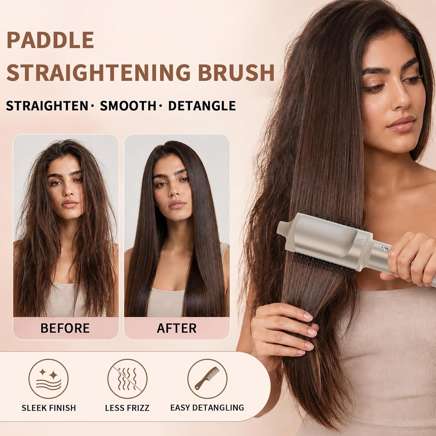 TASREAL 5 en 1 Air Styler, cepillo secador de pelo caliente con riz...