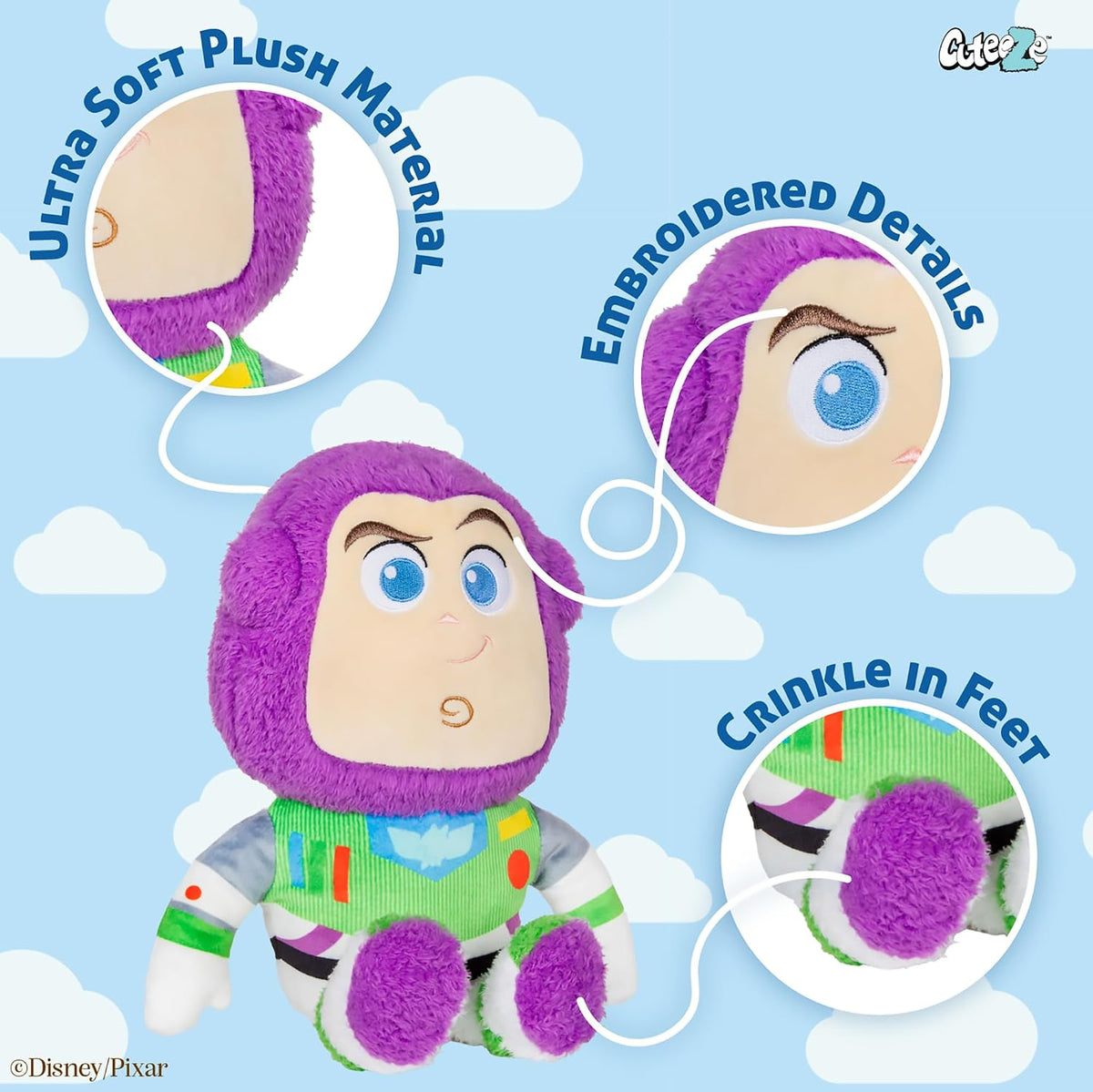 Kids Preferred Disney Pixar Toy Story Buzz Lightyear Toy Cuteeze -...
