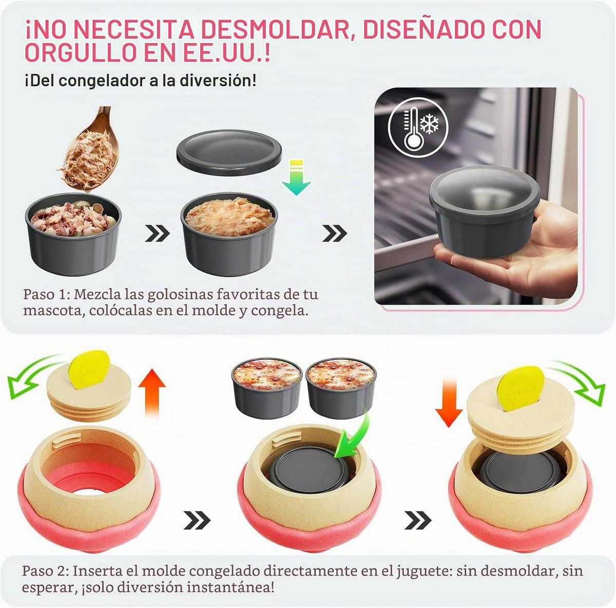 Monotre Juguete masticable para perros para masticadores agresivos,...
