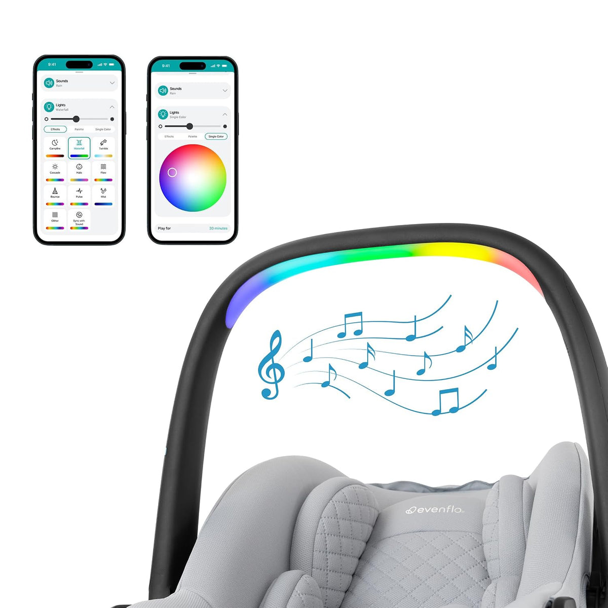 Evenflo LiteMax NXT Asiento de coche para bebés con orientación tra...
