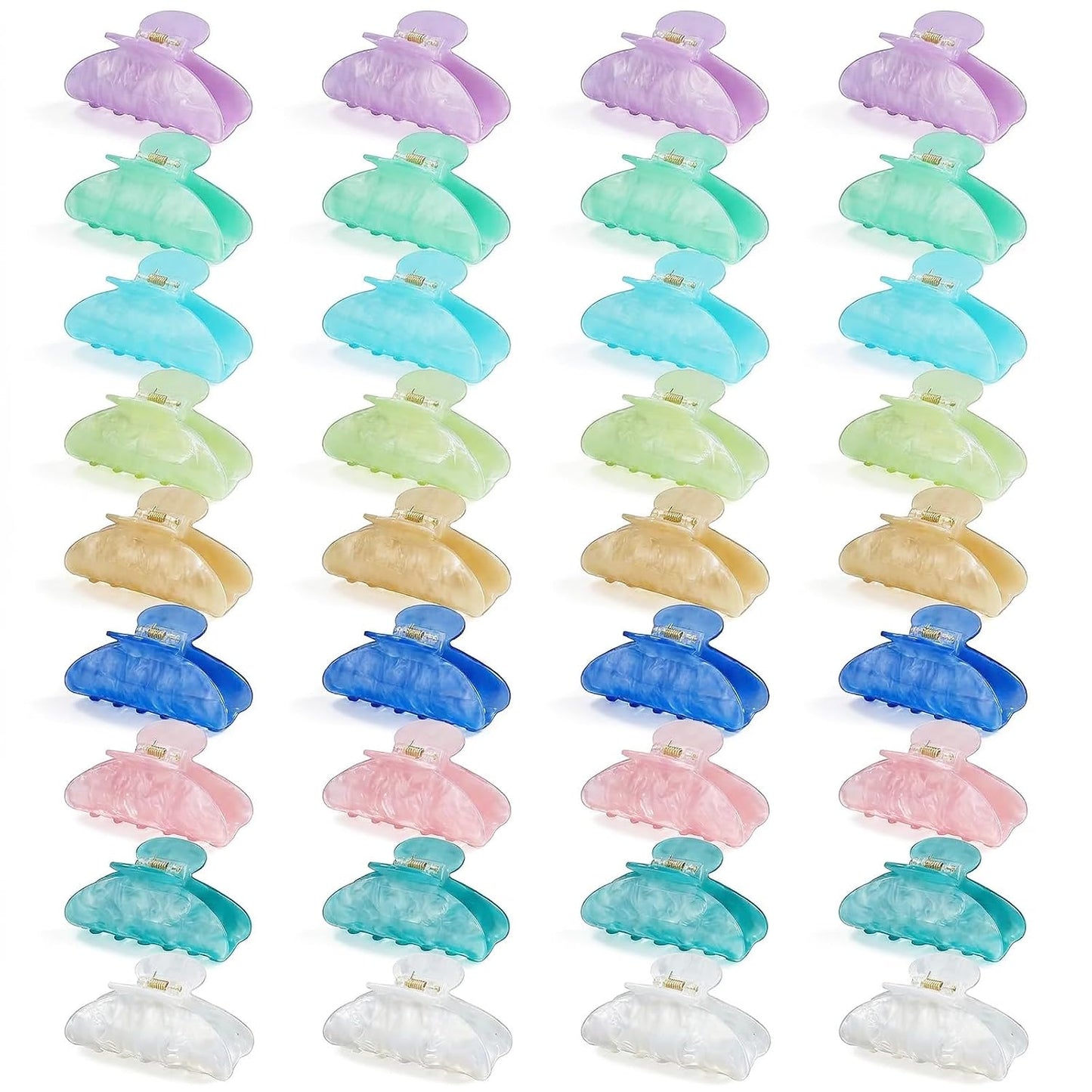 ENIPEDITA 36 pinzas de acrílico grandes para el cabello, a granel,...