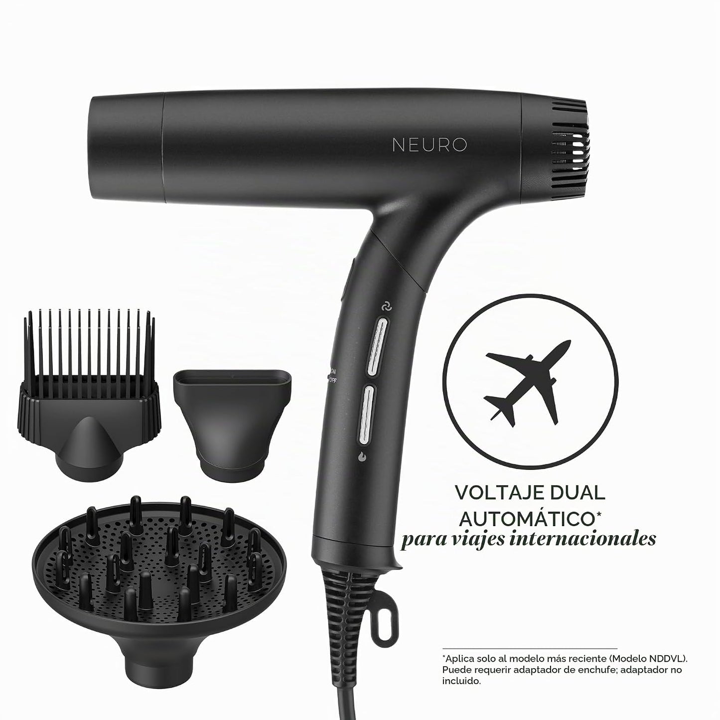Neuro by Paul Mitchell Dry+ - Secador de pelo profesional plegable...