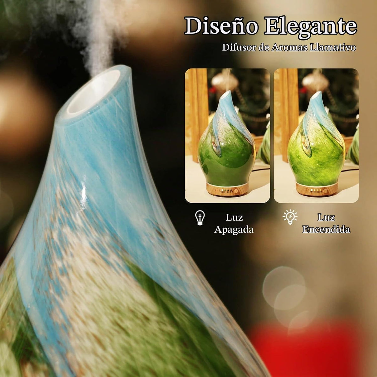Porseme Difusor de aceite esencial de 150 ml, difusor de aroma de v...