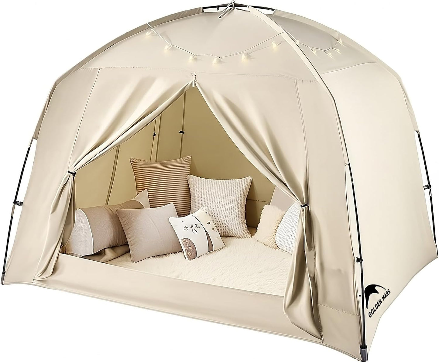 Tienda de campaña de cama matrimonial para niños y adultos, tiendas...