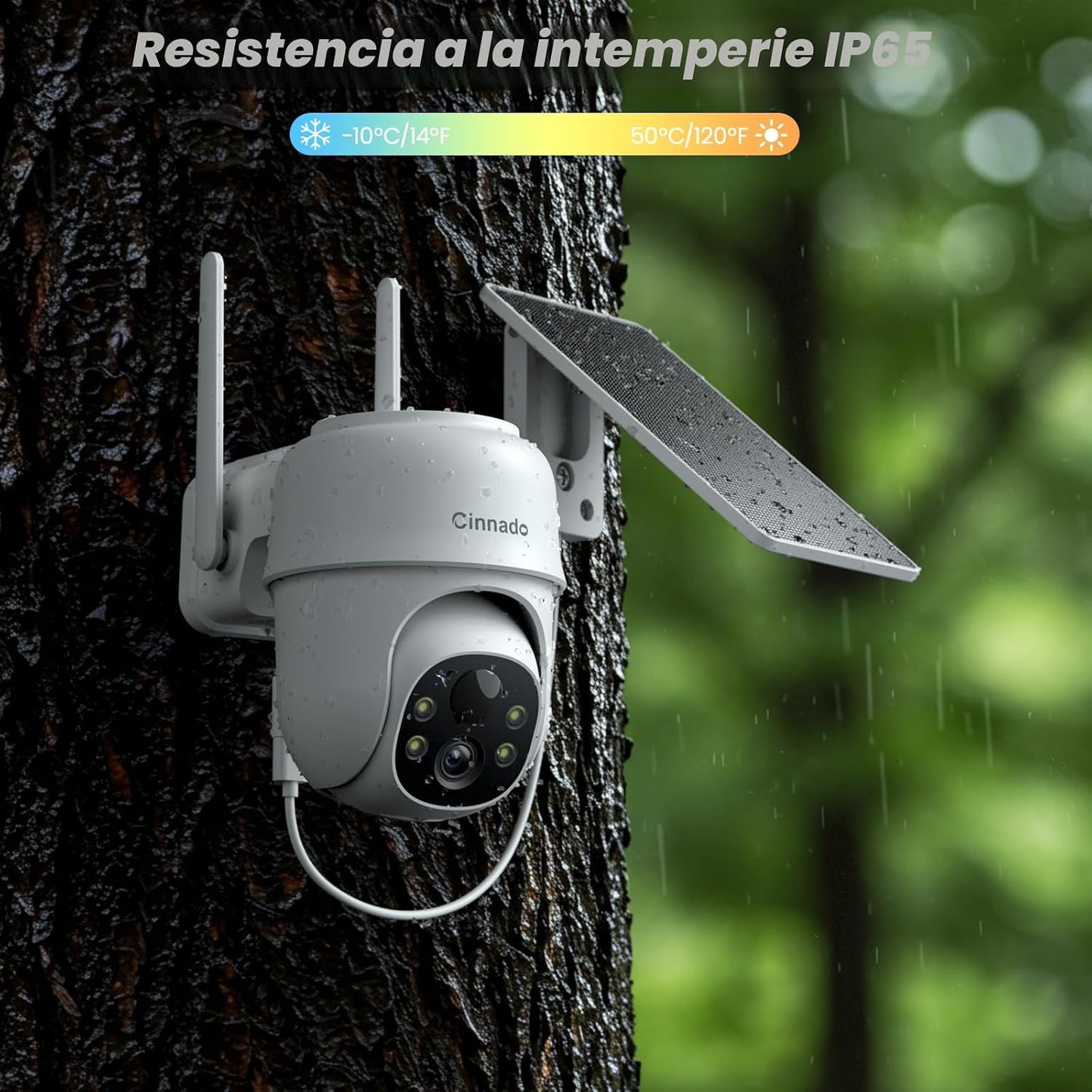 Cámaras 2K para seguridad en el hogar, cámara inalámbrica WiFi de 2...