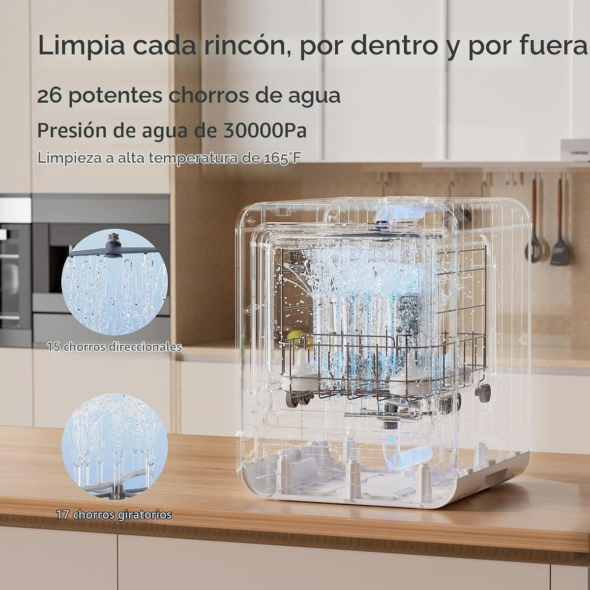 VBSUTO Lavadora de Biberones Pro, Lavadora y Esterilizador y Secado...