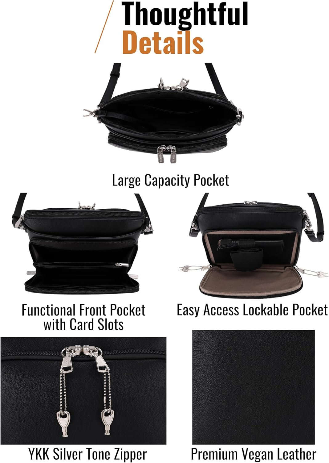 JESSIE&amp;JAMES\/RUGER Athena Everyday Carry Crossbody Bag para mu...