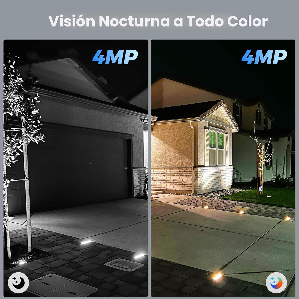 Hiseeu Cámaras de seguridad solar inalámbricas para exteriores, paq...