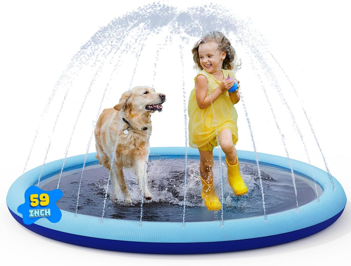 COMMOUDS - Almohadilla de salpicaduras para niños y perros, piscina...
