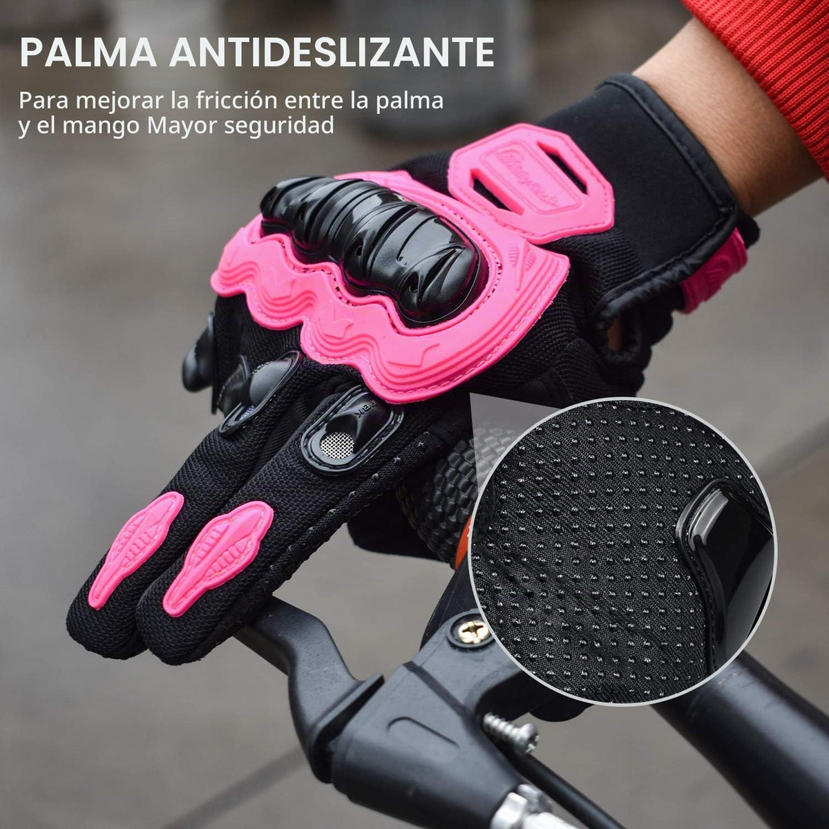 ELCYCO - Guantes de motocicleta para mujer con pantalla táctil, par...