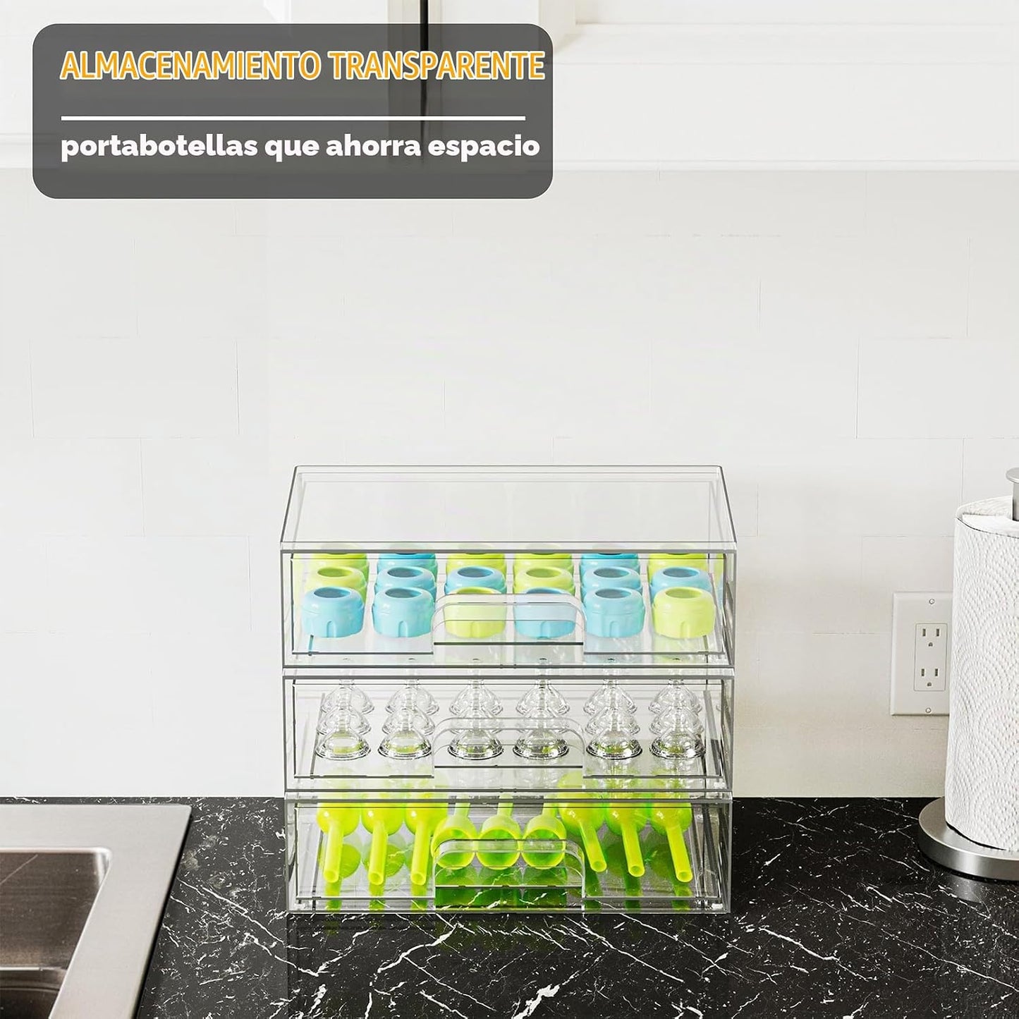 SpaceAid Organizador de Almacenamiento de Botellas para Bebé - Cont...