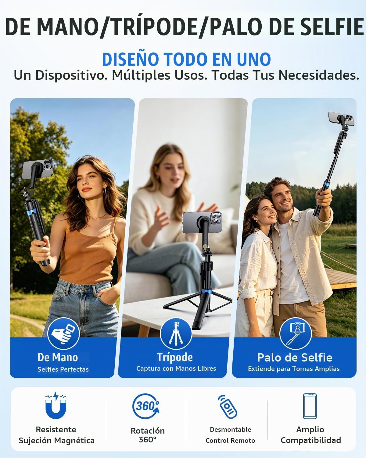 UBeesize Trípode de seguimiento facial automático de 72 pulgadas pa...