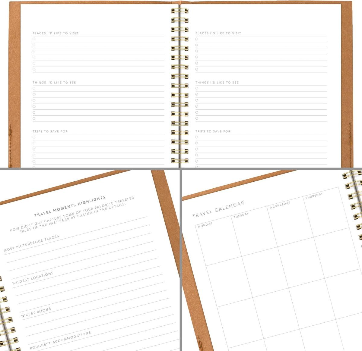 Mead Cuaderno de viaje, 6 x 8 pulgadas, 160 páginas, cubierta flexi...